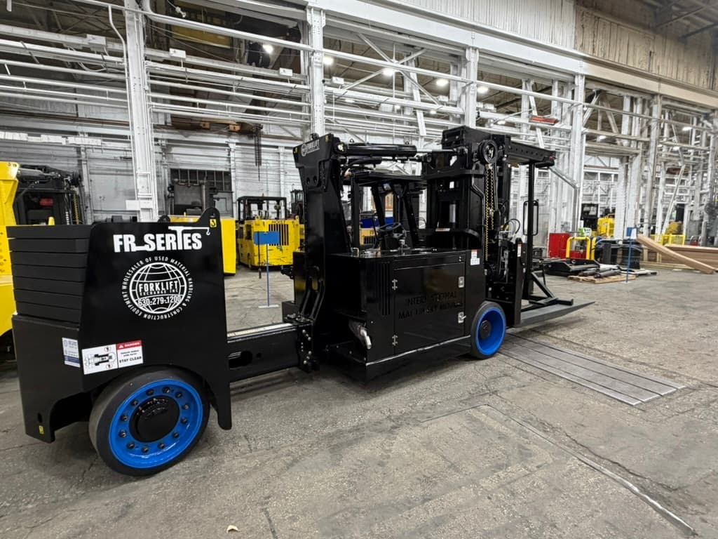 Rigging and forklifts used on industrial jobs