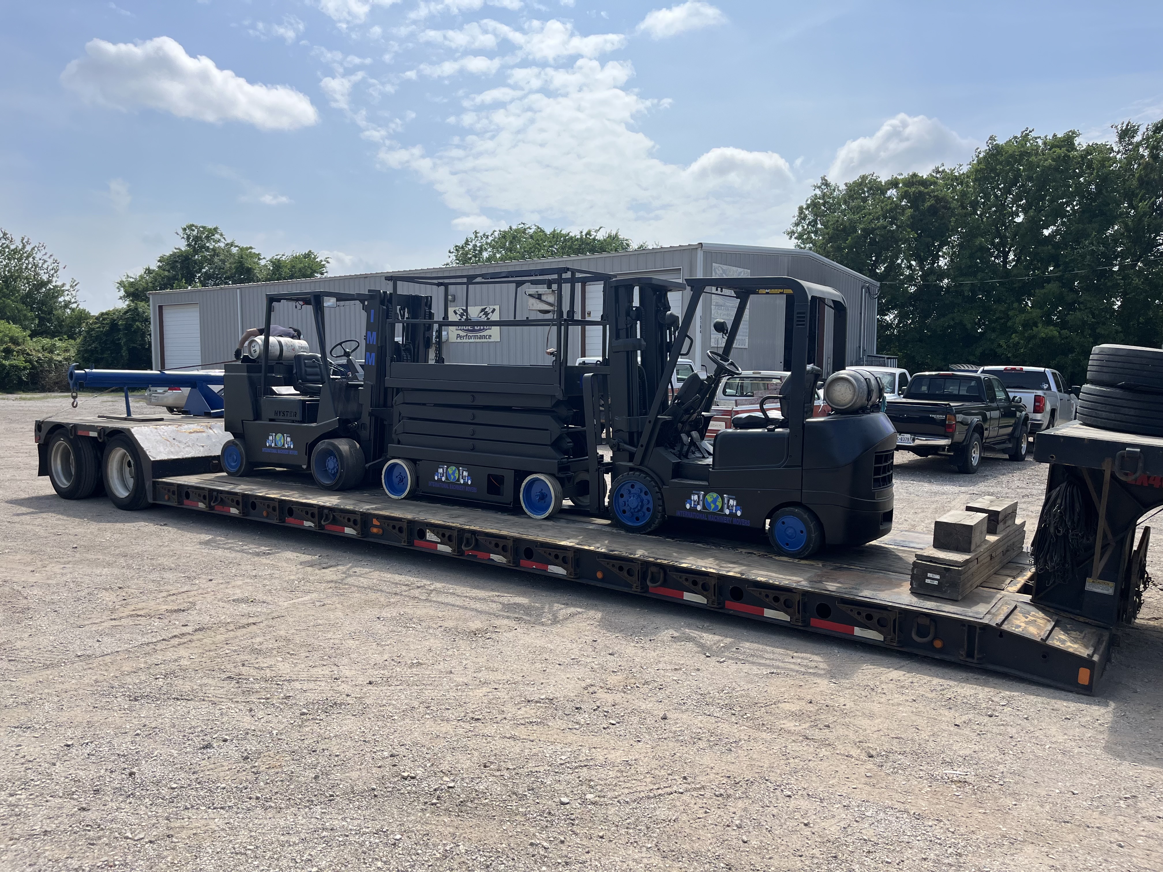 Support and cleanout equipment including lifts and hauling tools